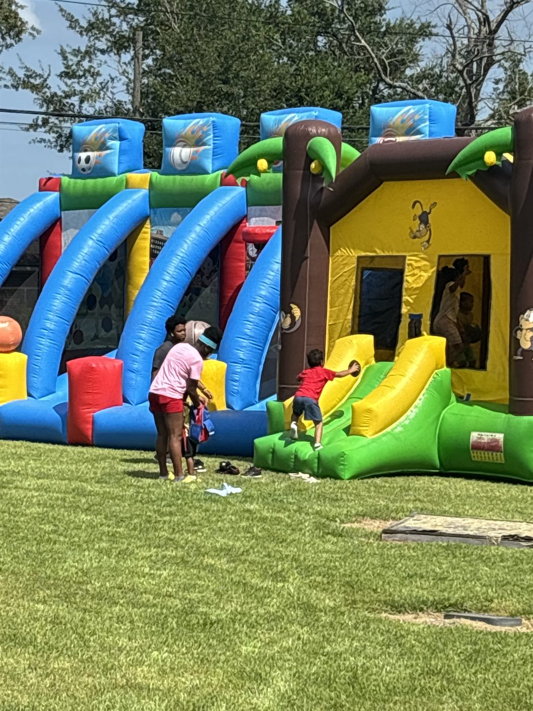 Children enjoying community day